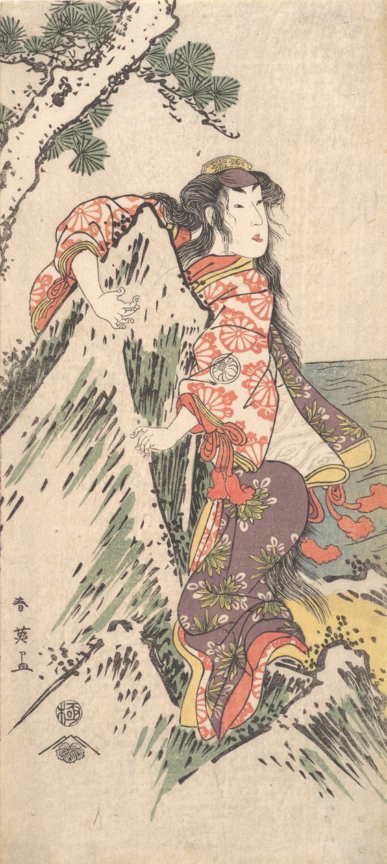 Kabuki Ac och Segawa Chrysanthemum Woman Good Member, 1788. av Katsukawa Shun