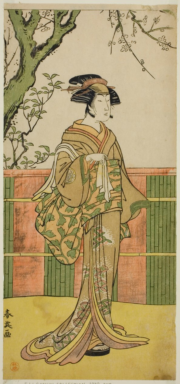 Skådespelaren Sawamura Tamagashira i en oidentifierad roll av Katsukawa Shun