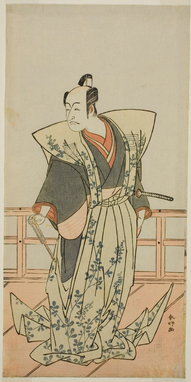 Skådespelaren Ichikawa Danjuro V i en oidentifierad roll av Katsukawa Shunkо̄