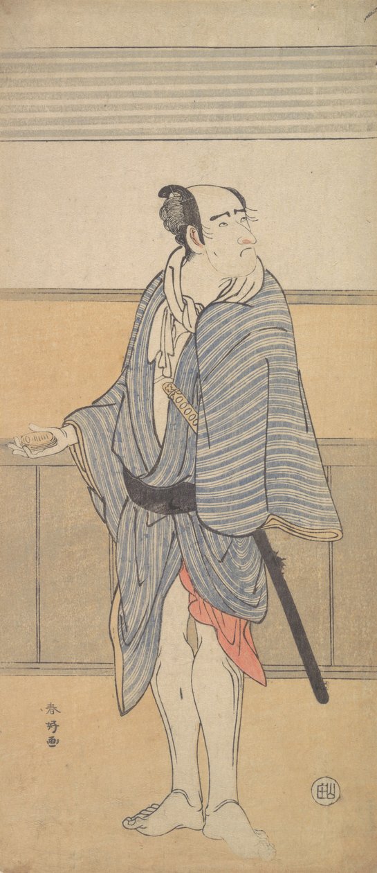 En oidentifierad skådespelare, ca. 1790. av Katsukawa Shunko