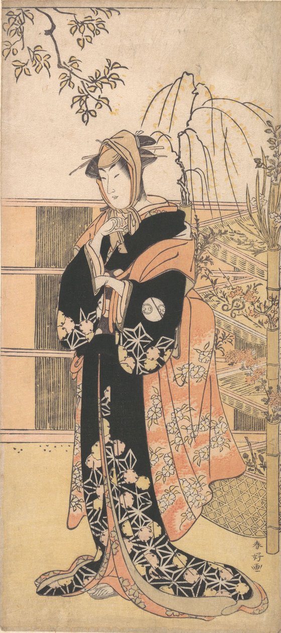 Kabuki ac och r Segawa Kiku no Onna Bra medlem Aomans väg, va? 1780-talet. av Katsukawa Shunko