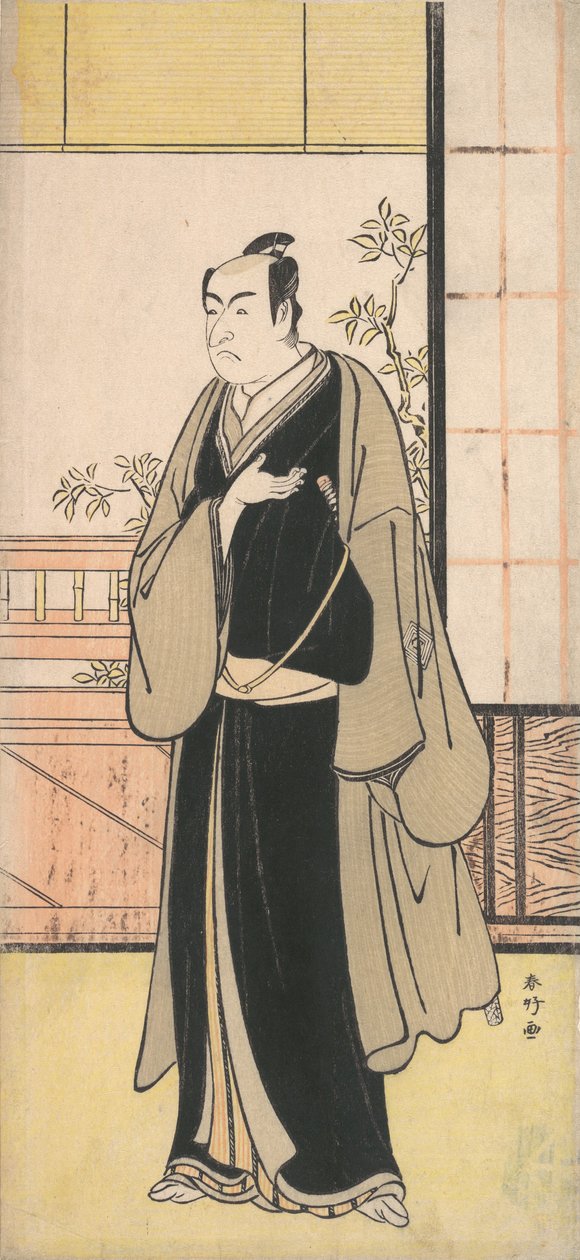 Teac and r Monnosuke Ichikawa Är det en tillståndszon? 1777. av Katsukawa Shunko