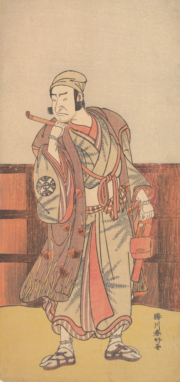 Den första Nakamura Nakazo i rollen som Shimada no Hachizo, 4:e månaden, 1783. av Katsukawa Shunko