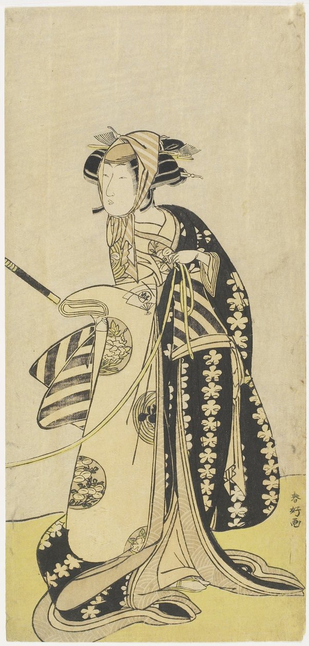 (Skådespelaren Onoe Matsusuke i en kvinnlig roll) av Katsukawa Shunsho