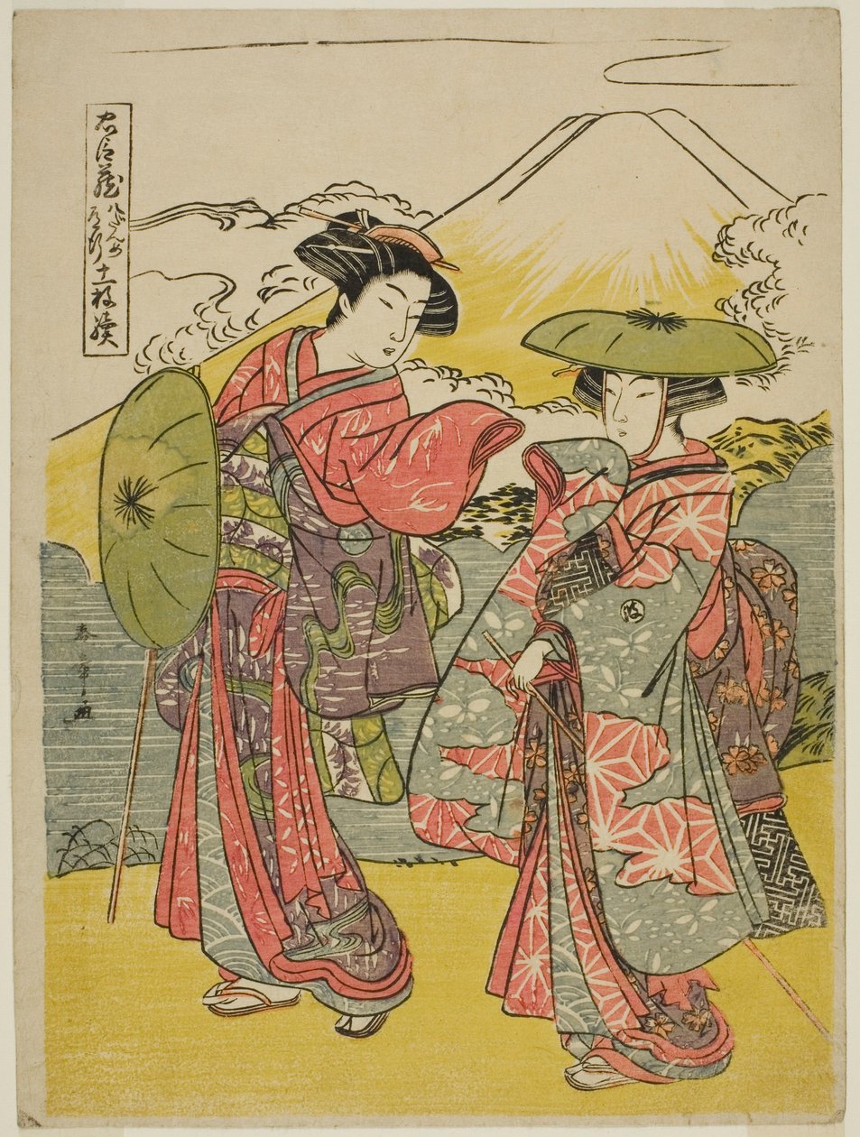 Akt åtta: Bridal Journey från pjäsen Chushingura (Treasury of Loyal Retainers) av Katsukawa Shunsho