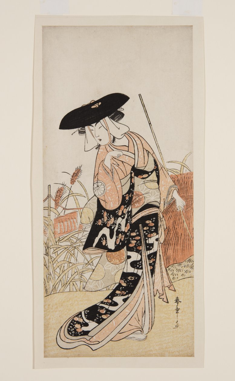 Ac and r Segawa Chrysanthemum Woman Good As Fox Chrysanthemum (Chrysanthemum-Gitsune) av Katsukawa Shunsho