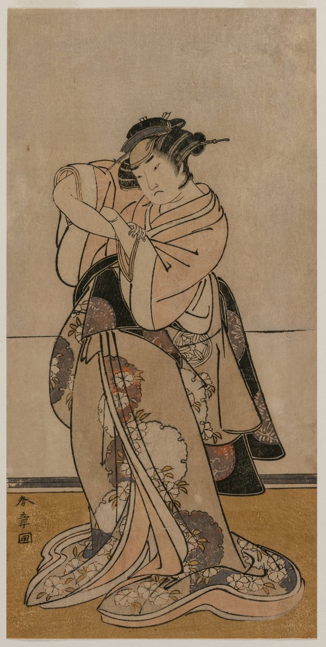 A c och r Yamashita och Ozo av Katsukawa Shunsho