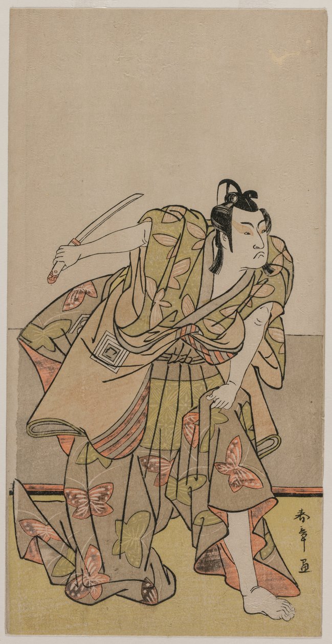 Ichikawa Monnosuke Good s När jag var en förfader, ca. 1770-talet. av Katsukawa Shunsho