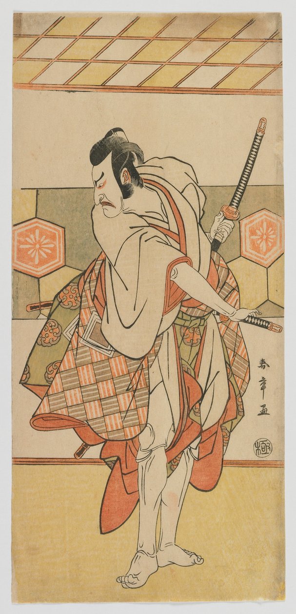 Kabuki ac and r Ichikawa Danjuro V, Edo Perio d av Katsukawa Shunsho