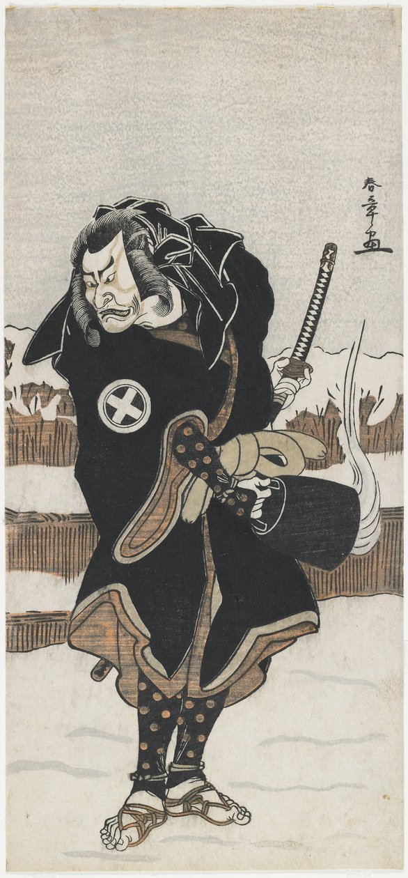 Åh tani hiroeman god morgon asahara jiro _ av Katsukawa Shunsho