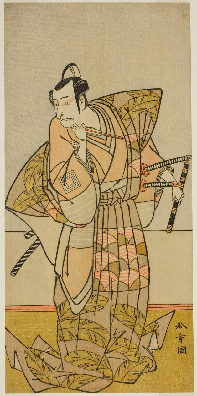 Ichikawa Danjuro V som Shigetada av Chichibu av Katsukawa Shunsho