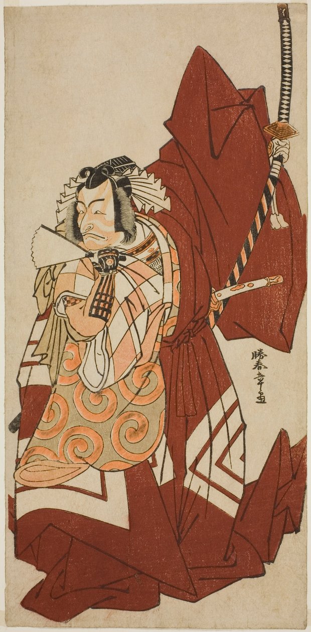 Skådespelaren Ichikawa Danjuro V som Hannya no Goro i pjäsen Sugata no Hana Yuki no Kuronushi, framförd på Nakamura Theatre i den elfte månaden, 1776 av Katsukawa Shunsho