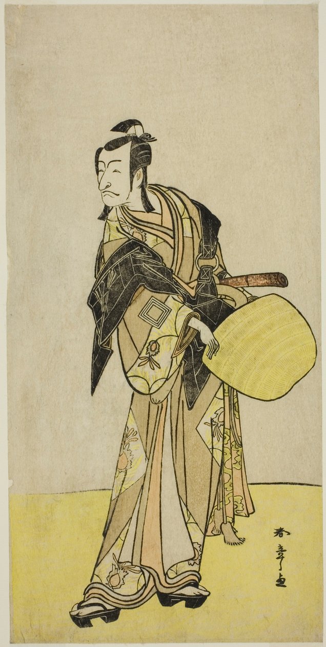 Skådespelaren Ichikawa Danjuro V som Kakogawa Honzo, från pjäsen "Kanadehon Chushin Nagori no Kura", uppträdde på Nakamura Theatre i den nionde månaden, 1780 av Katsukawa Shunsho