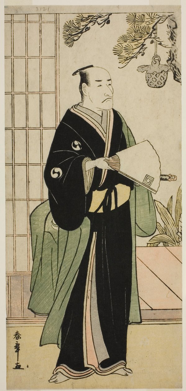 Skådespelaren Ichikawa Danjuro V som Oboshi Yuranosuke i pjäsen Kanadehon Chushingura, framförd på Nakamura Theatre i den femte månaden, 1783 av Katsukawa Shunsho