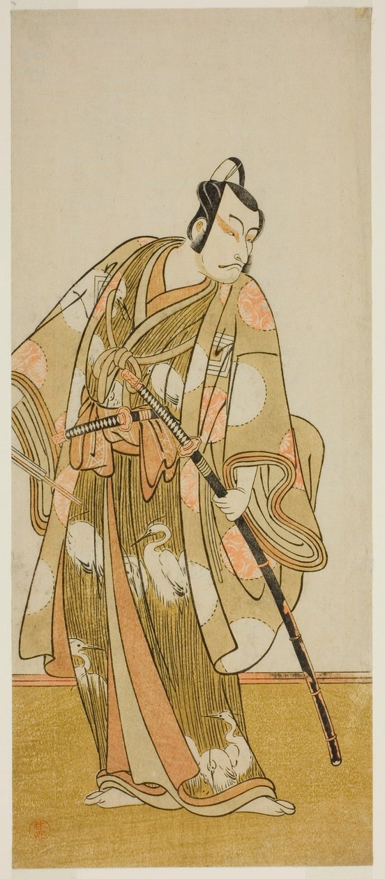 Skådespelaren Ichikawa Danjuro V i en oidentifierad roll av Katsukawa Shunsho