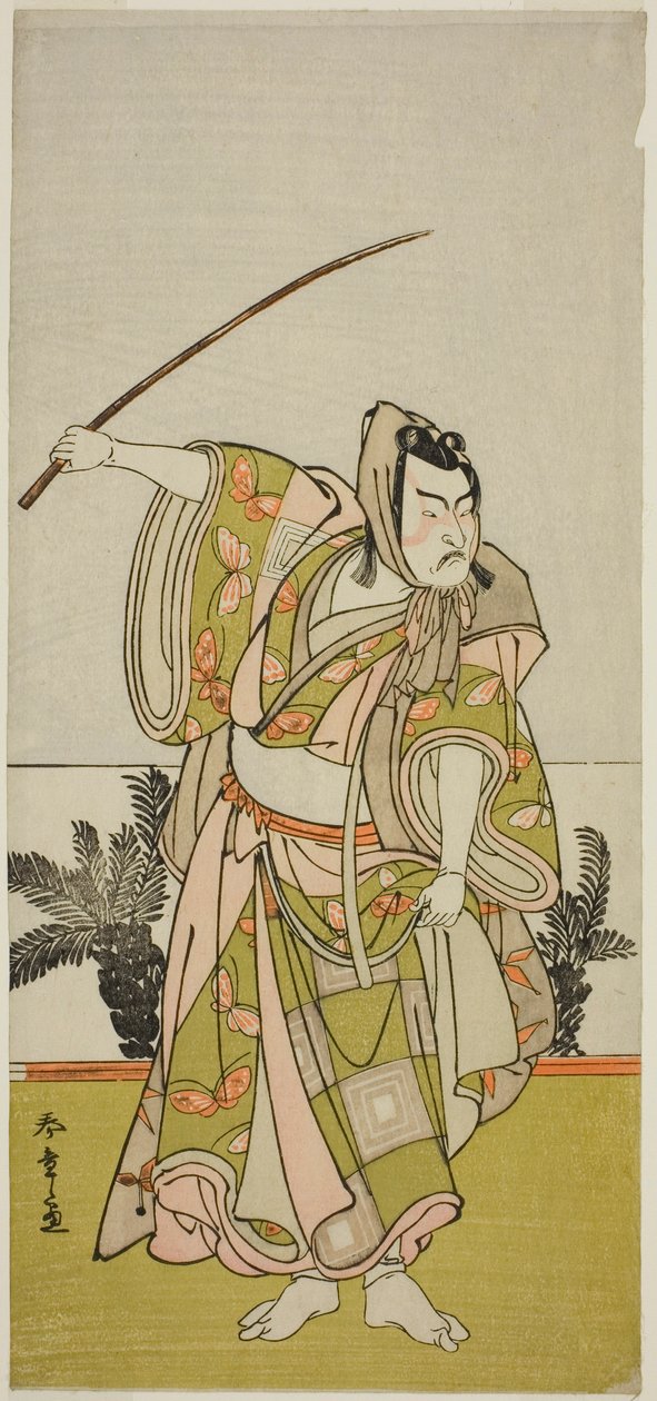 Aoyagi Soga, perforerad i Nakamura, 1777 av Katsukawa Shunsho