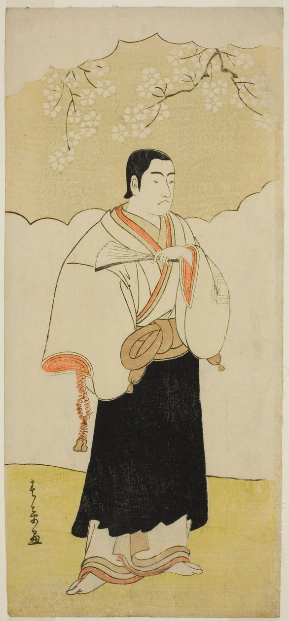 Ichikawa Monnosuke II som munken Renseibo i pjäsen Hatsumombi Kuruwa Soga, uppförd på Nakamura Theatre under den tredje månaden, av Katsukawa Shunsho