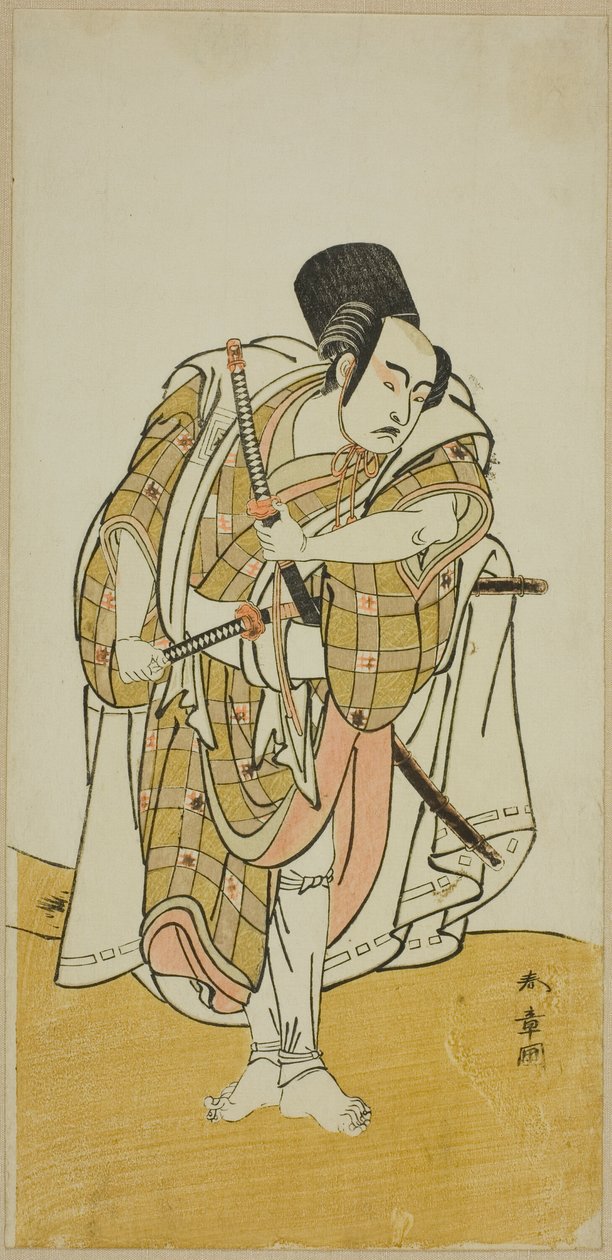 Skådespelaren Ichikawa Yaozo II (?) av Katsukawa Shunsho