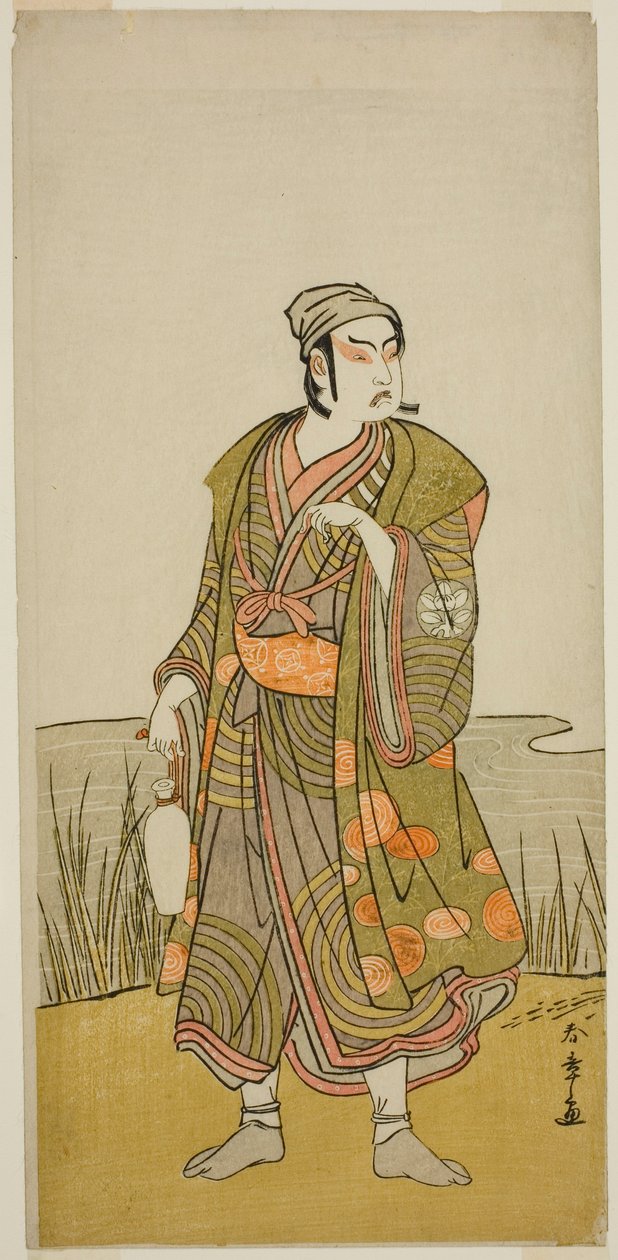 Ichimura Uzaemon Doctor X As Tee Potter Hammer Member Tee Pay Higashiyama För överdrivna höstlöv, utförd på Tee Ichimura Tee th, 1778 av Katsukawa Shunsho