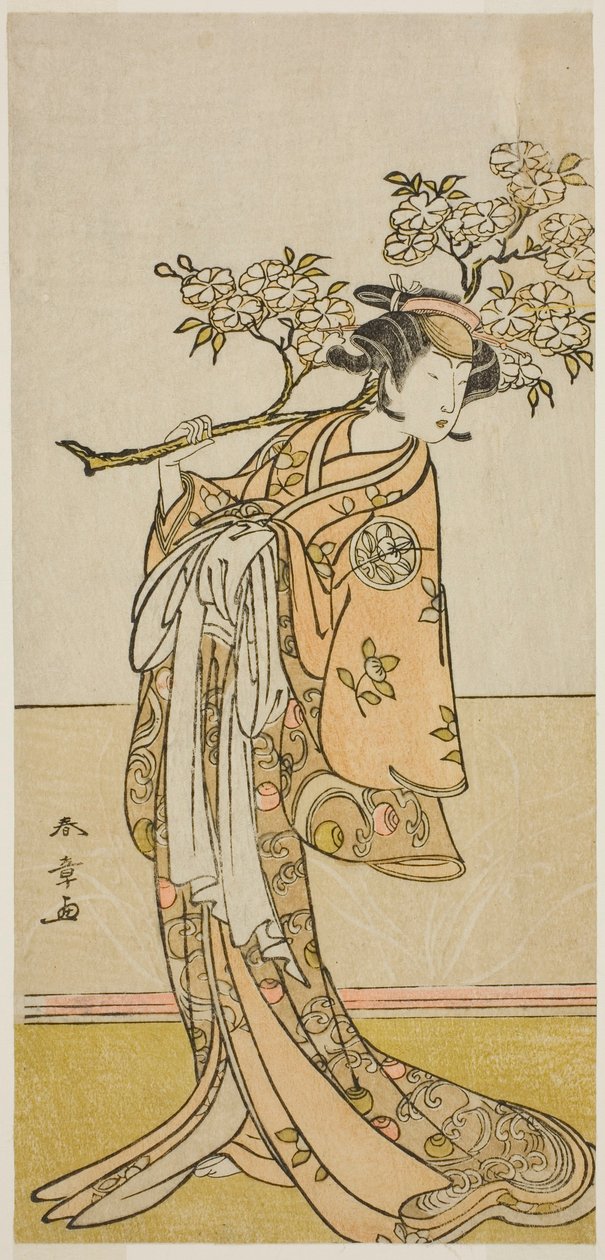 Skådespelaren Ichimura Uzaemon IX i en oidentifierad roll av Katsukawa Shunsho