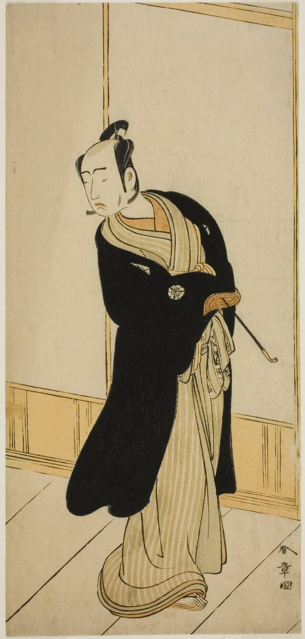 Tea C och R Ogi Matsumoto V As I Oto Anosuke (?) Member Te Pay Formed Miyako (?), Uppträdde på Te Morita Te (?) Member Te Person th gate th, 1775 (?) av Katsukawa Shunsho