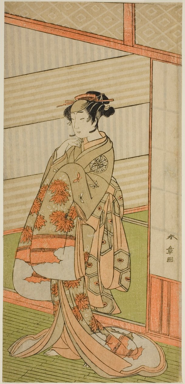 Skådespelaren Nakamura Noshio I i en oidentifierad roll av Katsukawa Shunsho