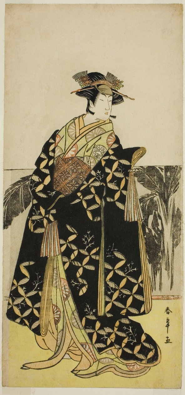 Skådespelaren Nakayama Tomisaburo I i en oidentifierad roll av Katsukawa Shunsho