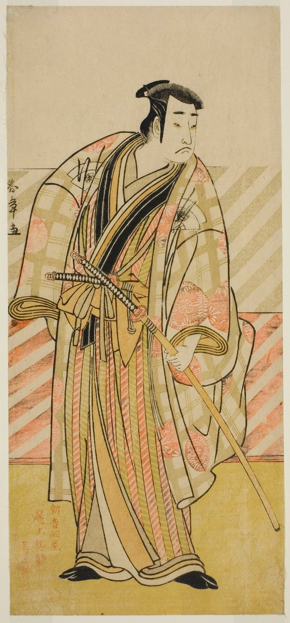 Skådespelaren Onoe Matsusuke I i en oidentifierad roll av Katsukawa Shunsho