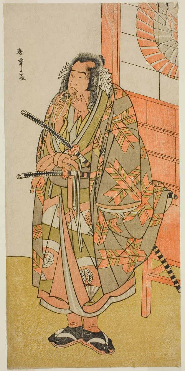 Skådespelaren Onoe Matsusuke I i en oidentifierad roll av Katsukawa Shunsho