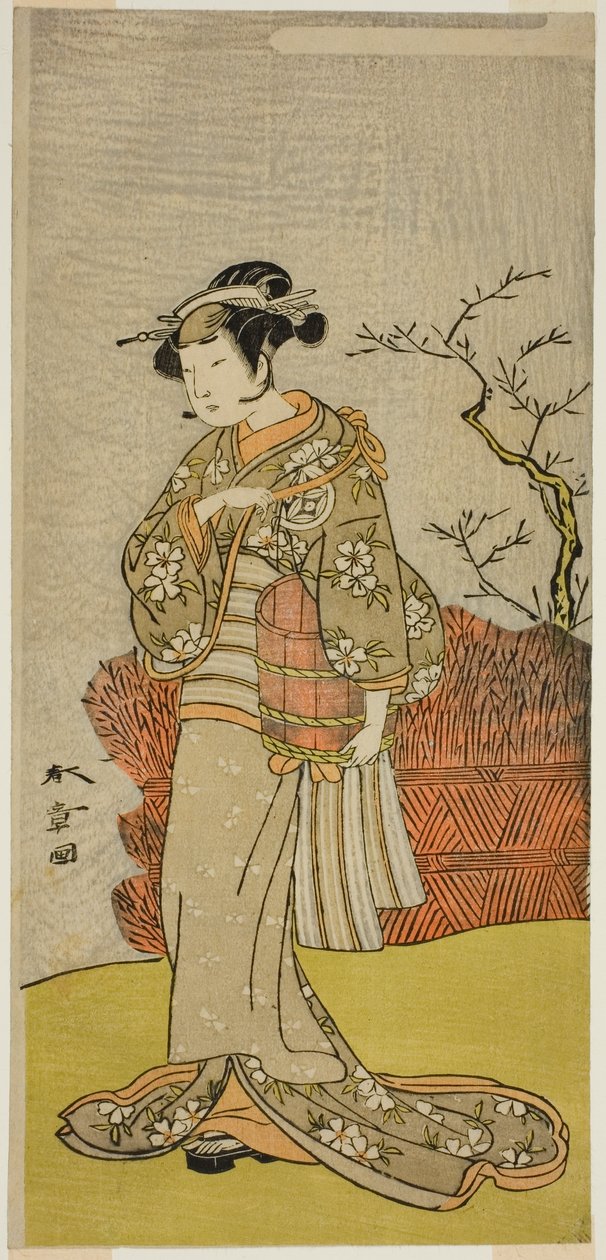 Årets första snös värld, perforerad i Morita, 1773 av Katsukawa Shunsho