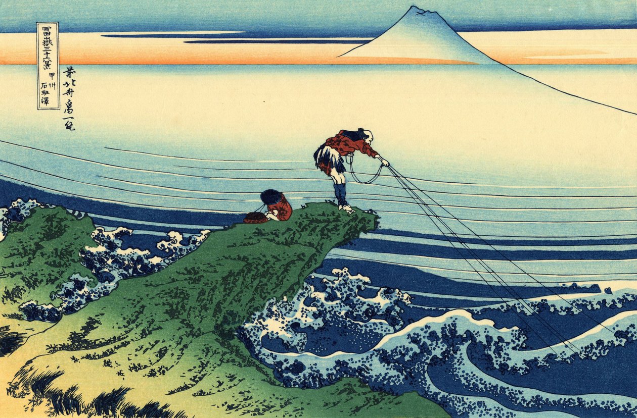 Kajikazawa in Kai province av Katsushika Hokusai