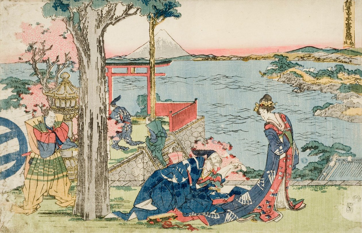 Woodcut av Katsushika Hokusai