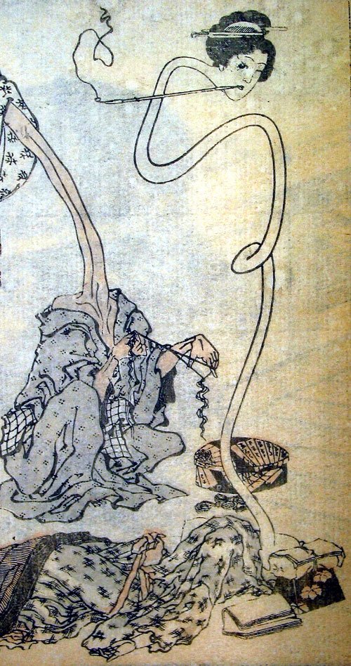 rokurokubi av Katsushika Hokusai