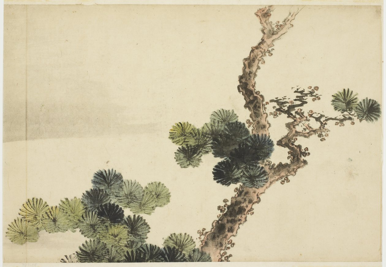 Tallkvist av Katsushika (school of) Hokusai