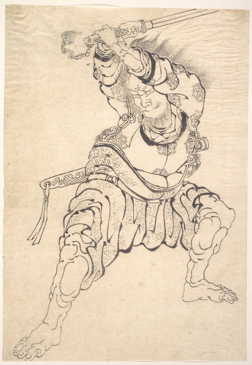 En krigare av Katsushika Hokusai