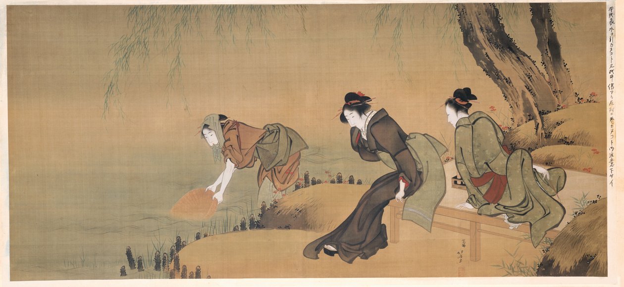 Svalkar en sommarkväll av Katsushika Hokusai