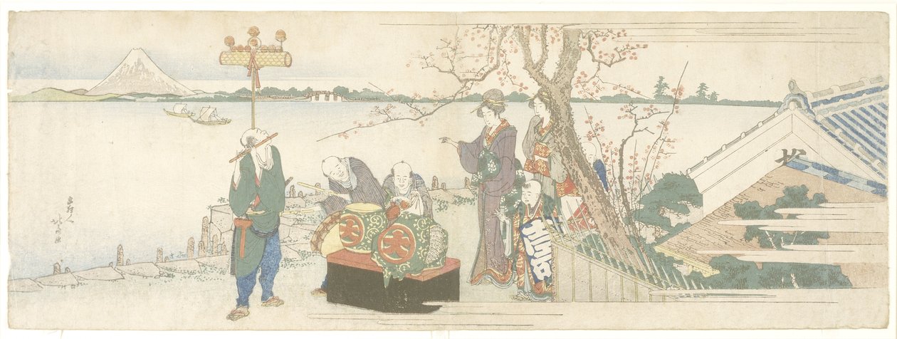 Daikagura-artister, 1801-1805 av Katsushika Hokusai
