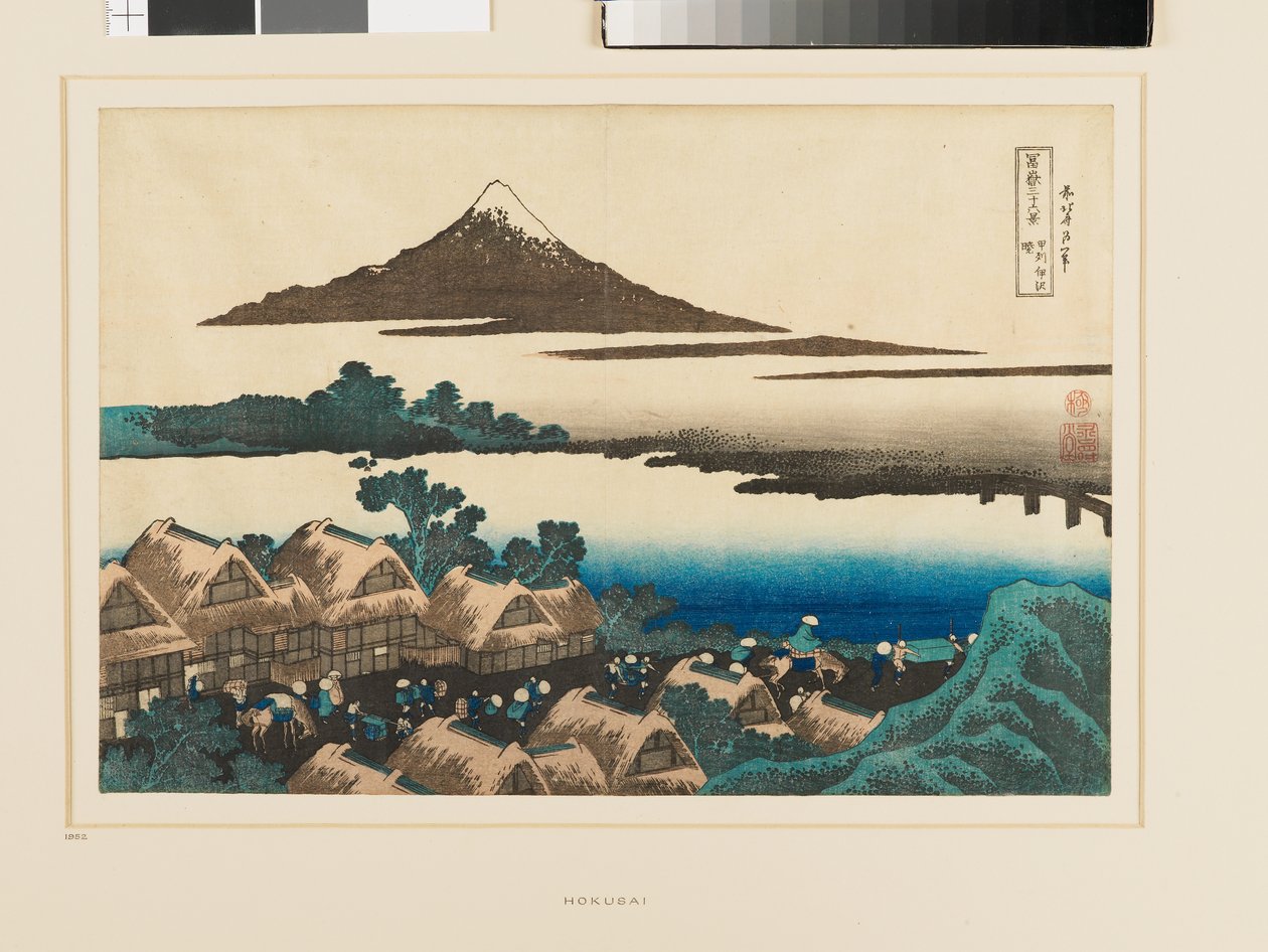 Gryning vid Isawa i Kai-provinsen av Katsushika Hokusai