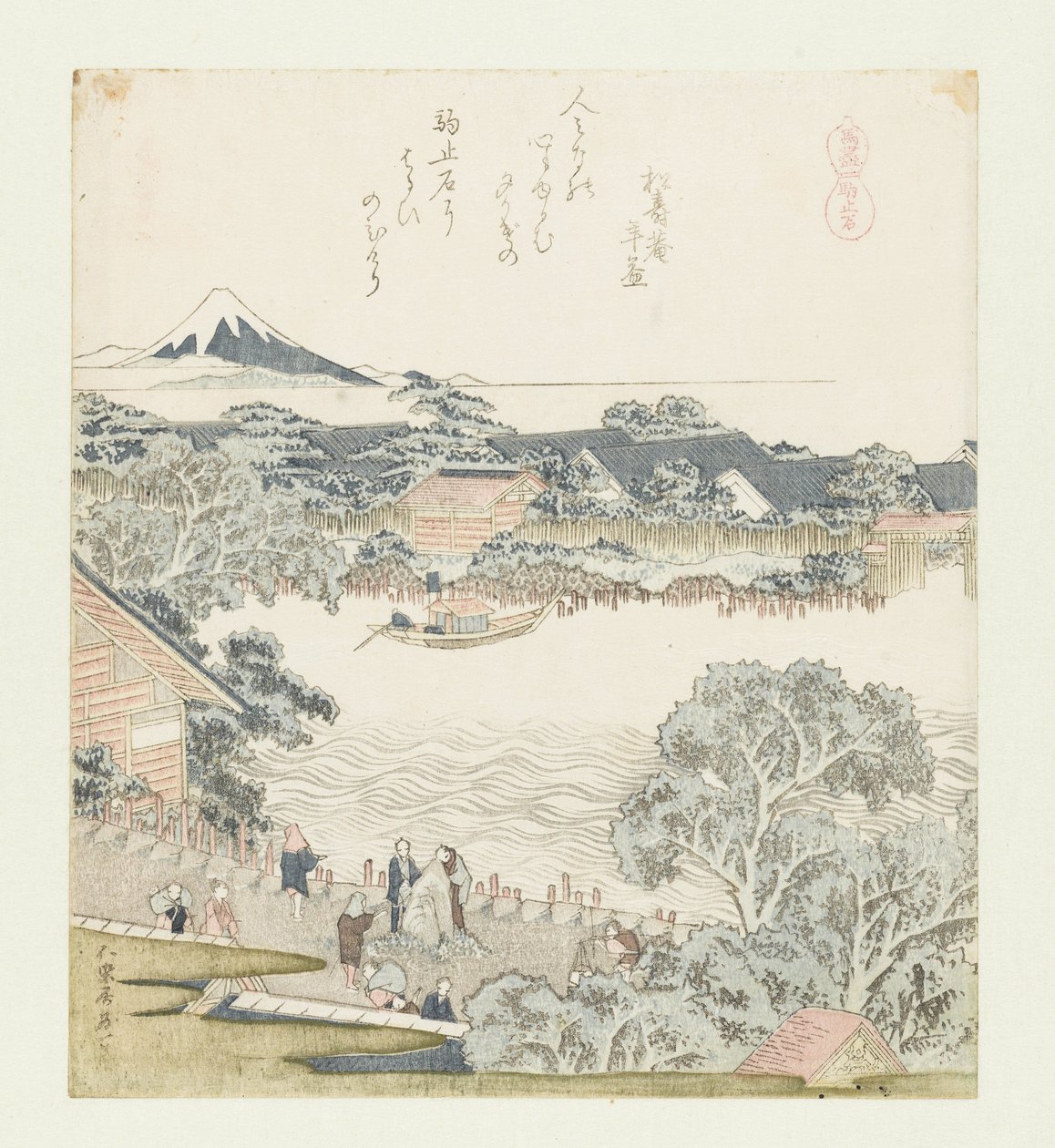 Hästbindningsstenen Komatomeishi (titel på objekt) En serie med hästar (serietitel) Umazukushi (serietitel på objekt) av Katsushika Hokusai