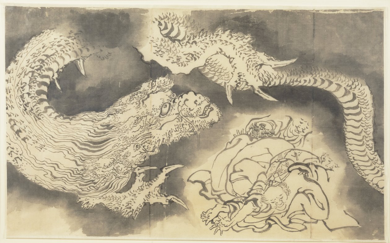 Drake av Katsushika Hokusai