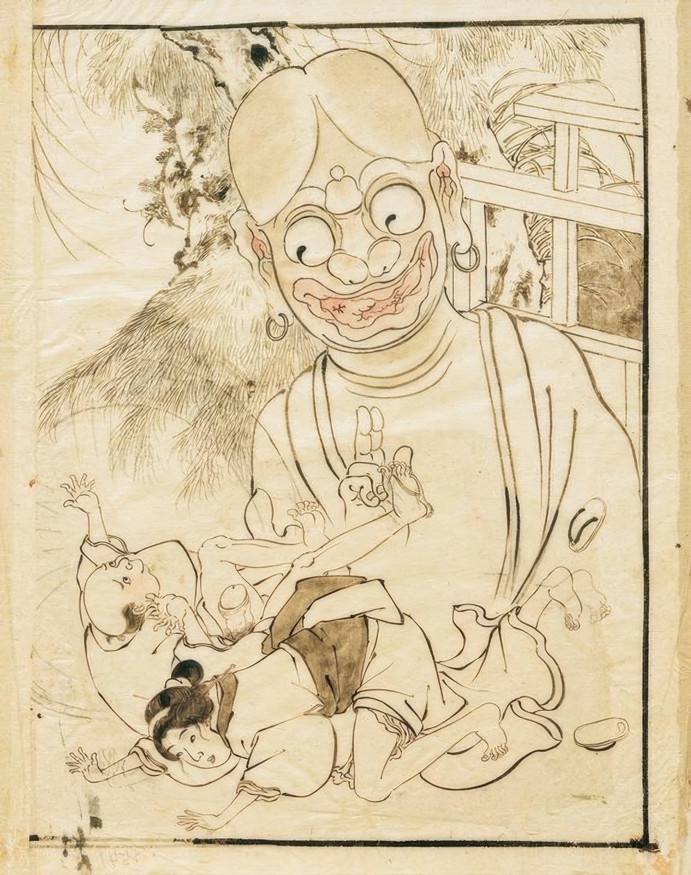 Erotisk scen av Katsushika Hokusai