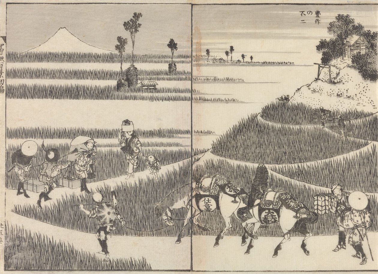 Ur ”Hundra vyer av berget Fuji” av Katsushika Hokusai