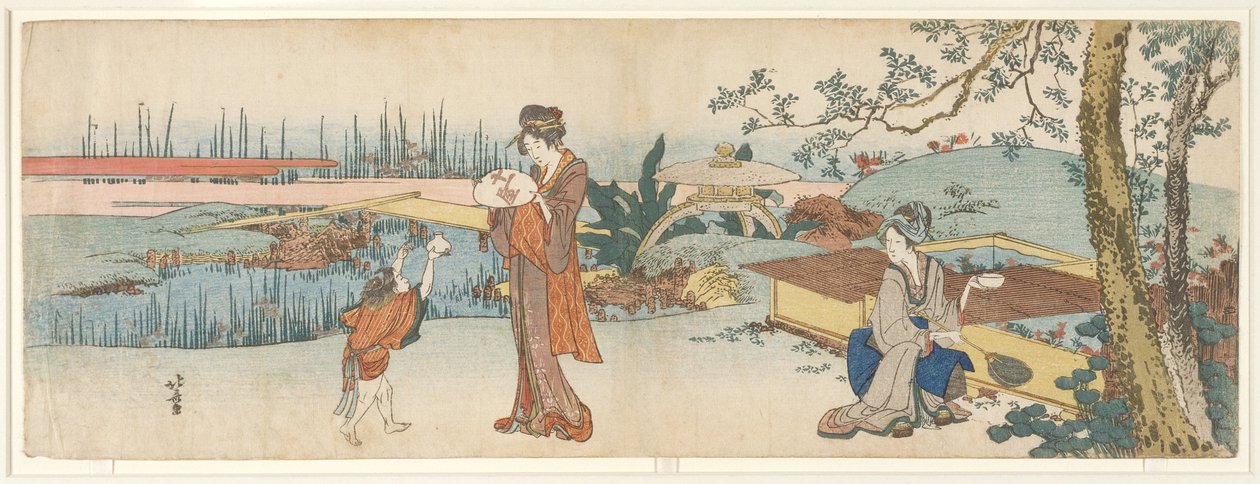 Guldfiskförsäljare av Katsushika Hokusai