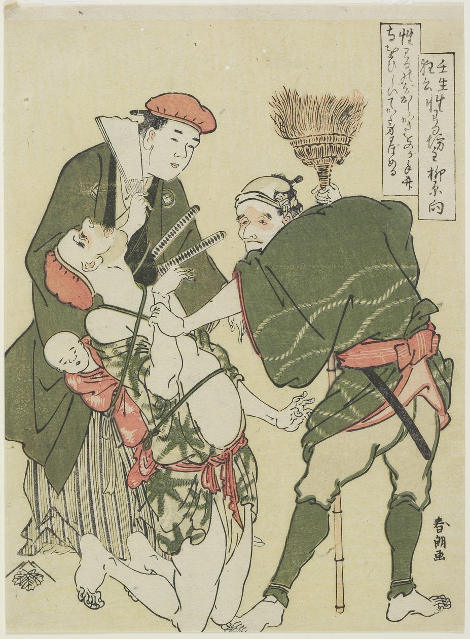 illvillig präst, ca. 1790 av Katsushika Hokusai