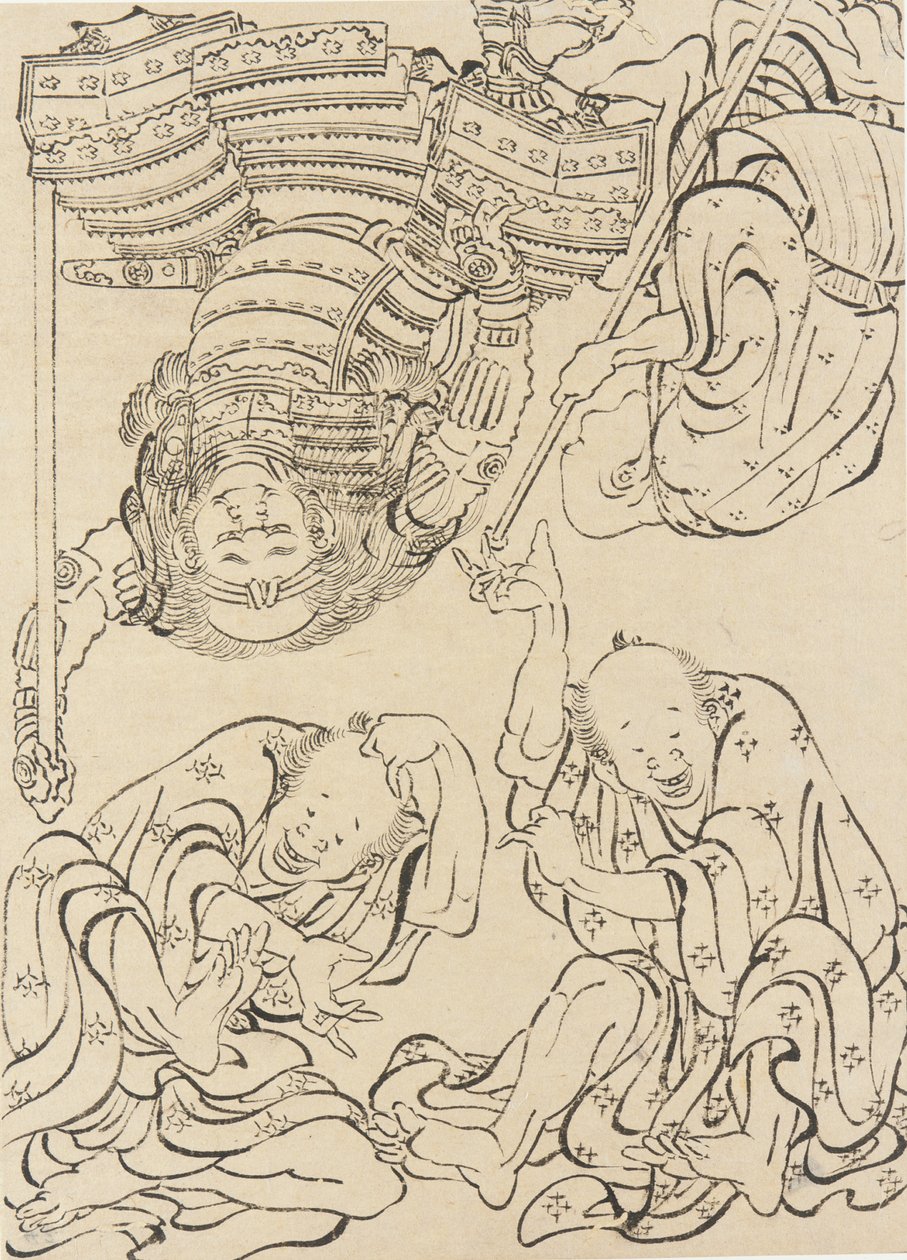 Diverse figurer, sent 1700-tidigt 1800-tal. av Katsushika Hokusai