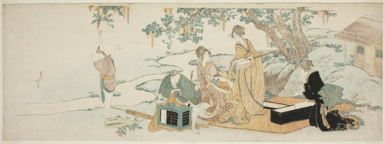 Picknickfest av Katsushika Hokusai