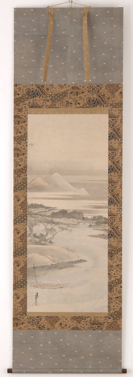 Flodlandskap, 1760-1849. av Katsushika Hokusai