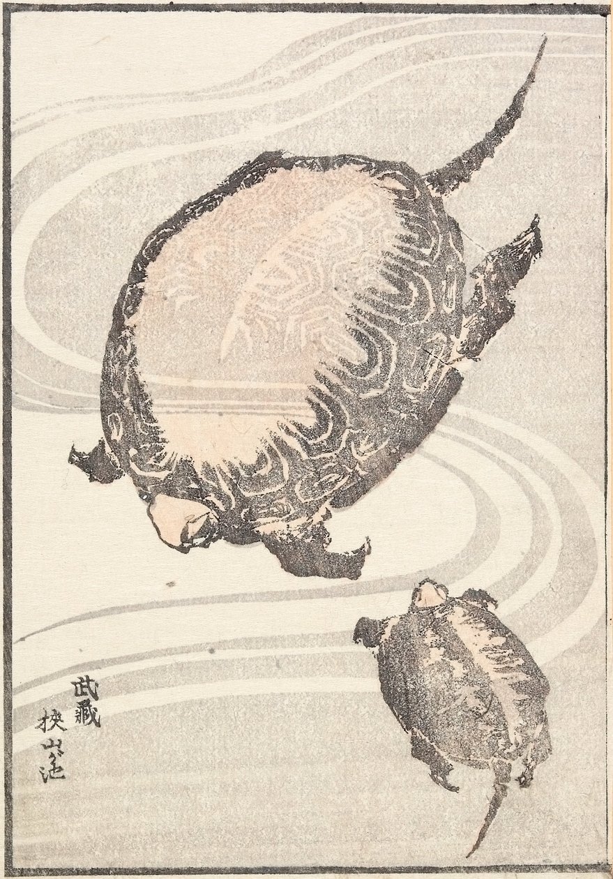 Sayama-ga-ike-dammen i provinsen Musashi av Katsushika Hokusai