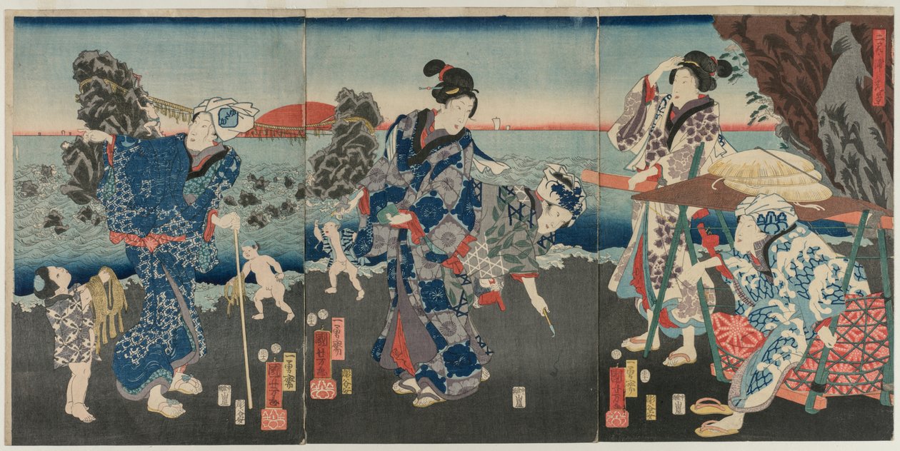 Soluppgång vid Futami Bay av Katsushika Hokusai