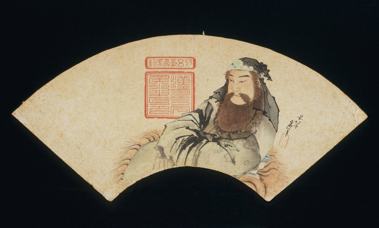 Den kinesiska krigsguden av Katsushika Hokusai